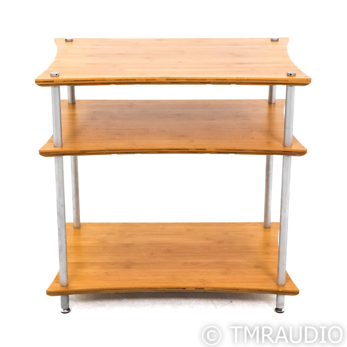 Quadraspire Q4 EVO 3 Shelf Isolation Rack; Natural Bamboo