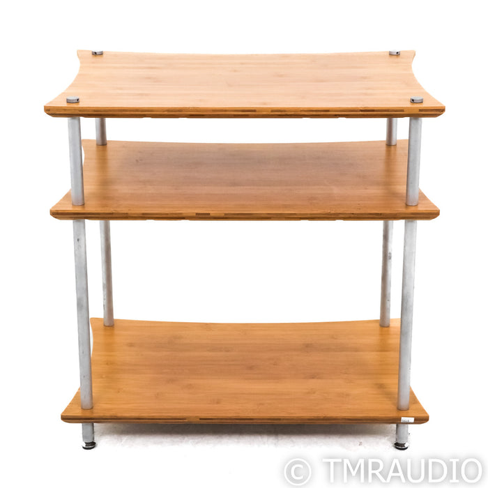 Quadraspire Q4 EVO 3 Shelf Isolation Rack; Natural Bamboo
