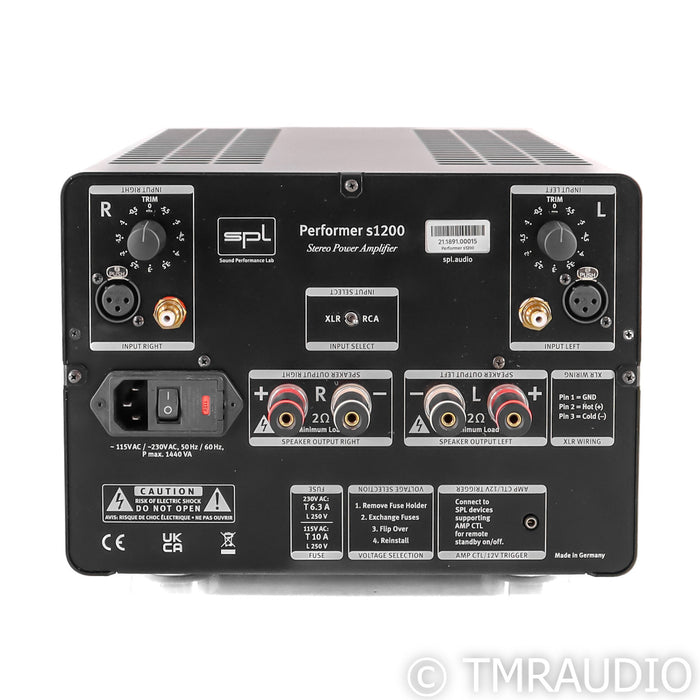 SPL Performer S1200 Stereo Power Amplifier