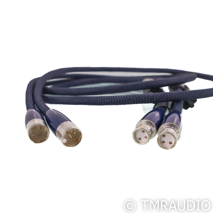 AudioQuest Water XLR Cables; 1m Pair Balanced Interconnects; 72v DBS
