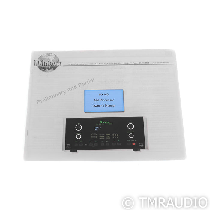 McIntosh MX160 11.1 Channel Home Theater Processor; MX-160; 4K UHD (No Remote)