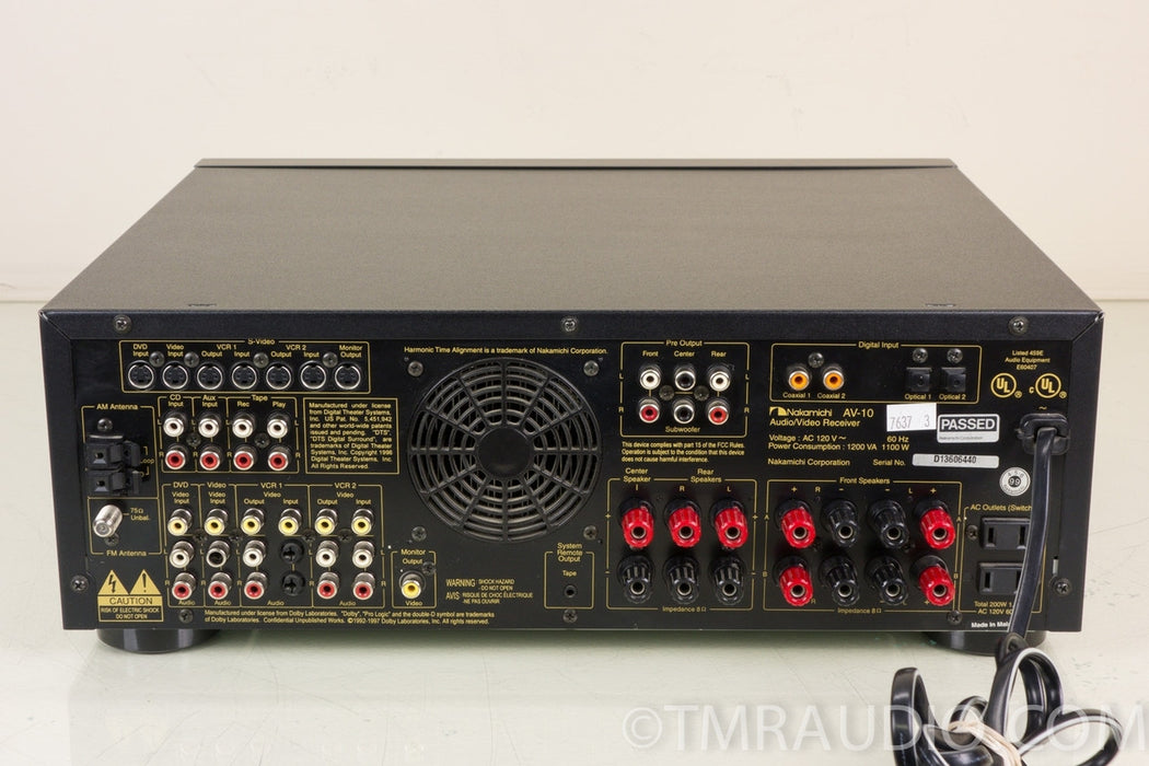 Nakamichi AV-10 5.1 Channel 750 Watt Home Theater / Stereo Receiver