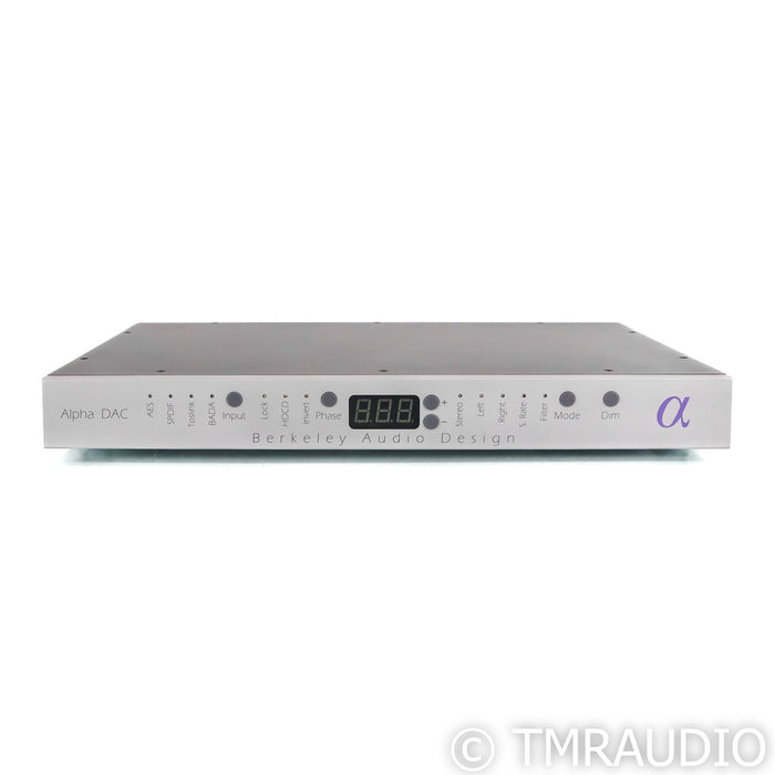 Berkley Audio Design Alpha DAC Series 1; D/A Converter; MQA