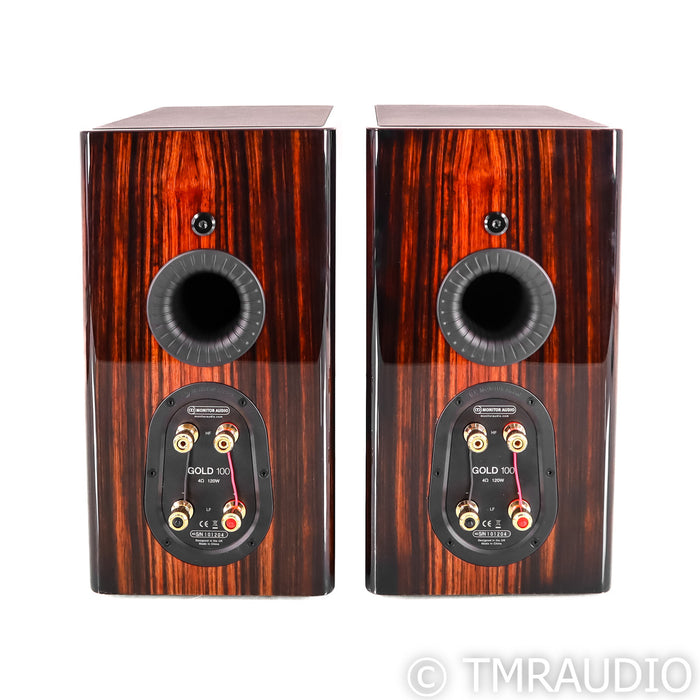 Monitor Audio Gold 100 Bookshelf Speakers; Piano Ebony Pair