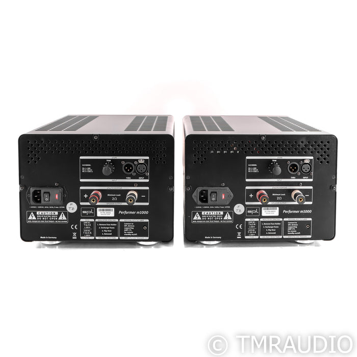 SPL Performer M1000 Mono Power Amplifier; Red Pair Monoblocks