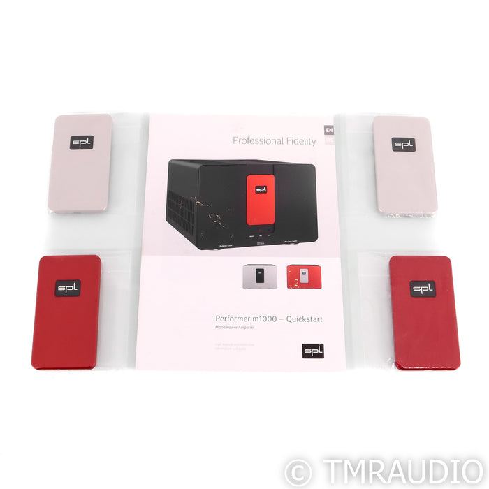 SPL Performer M1000 Mono Power Amplifier; Red Pair Monoblocks