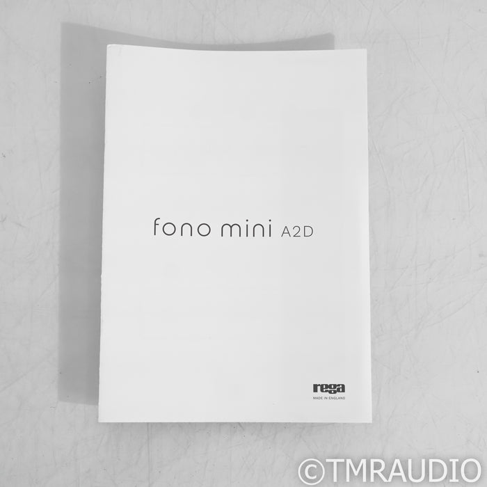 Rega Fono Mini A2D MkII MM Phono Preamplifier; A/D Converter (Open Box)