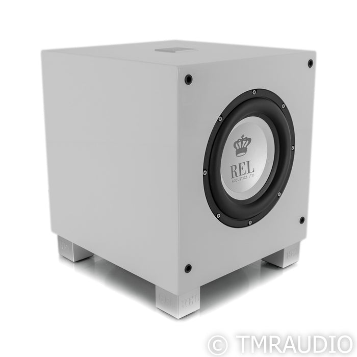 REL T/7i 8" Powered Subwoofer; Piano White