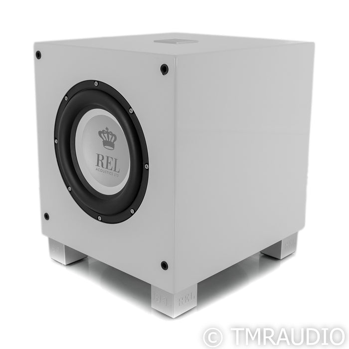 REL T/7i 8" Powered Subwoofer; Piano White