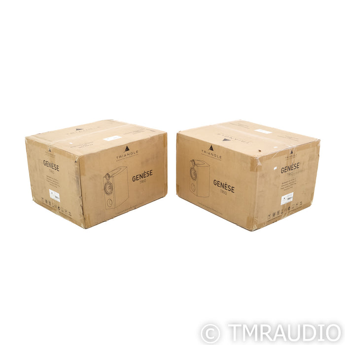 Triangle Gen√©se Trio Bookshelf Speakers; Black Pair (New Old Stock)