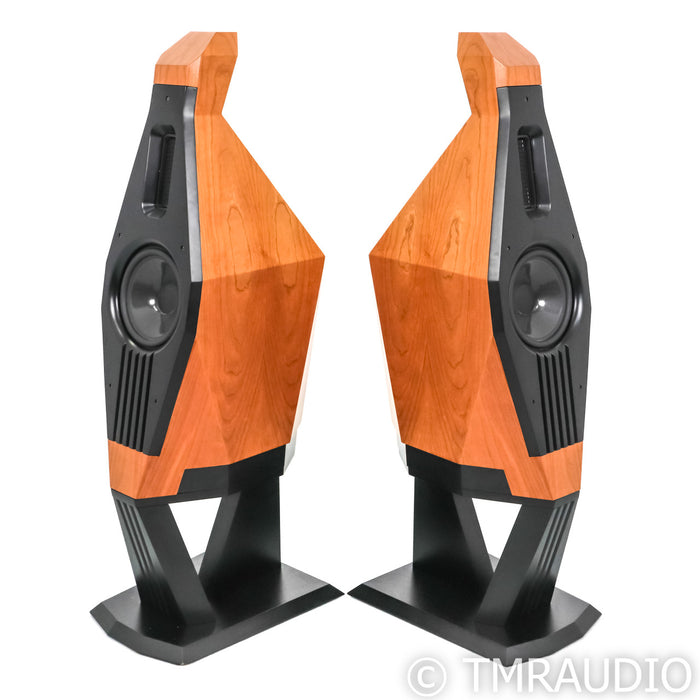 Lawrence Audio Violin SE Floorstanding Speakers; Cherry Pair w/ Stands