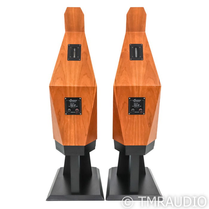 Lawrence Audio Violin SE Floorstanding Speakers; Cherry Pair w/ Stands