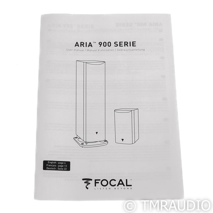 Focal Aria 906 Bookshelf Speakers; Walnut Pair