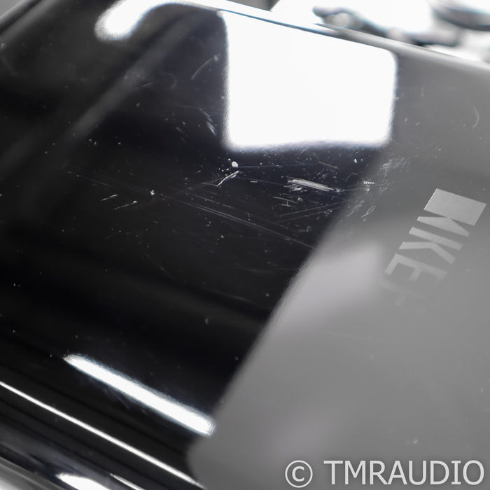 KEF LS50W Wireless Powered Bookshelf Speakers; Piano Black Pair