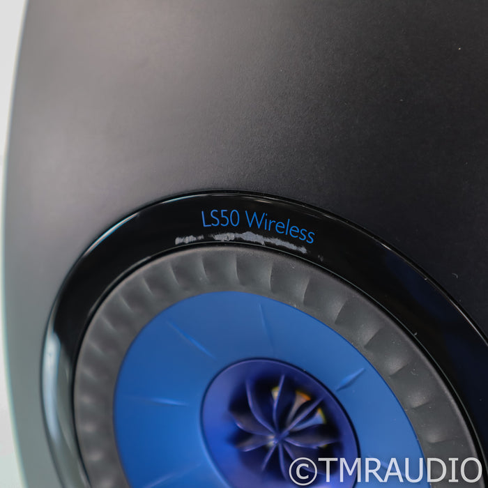 KEF LS50W Wireless Powered Bookshelf Speakers; Piano Black Pair