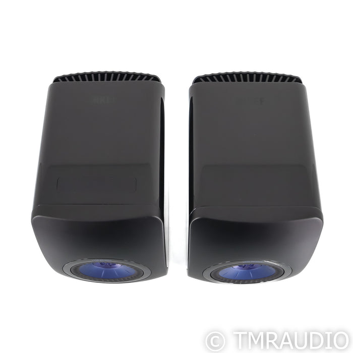KEF LS50W Wireless Powered Bookshelf Speakers; Piano Black Pair