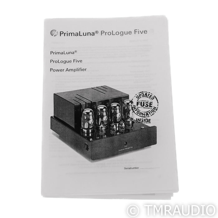 PrimaLuna ProLogue Five Stereo Tube Power Amplifier