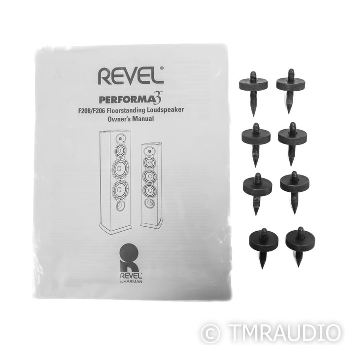 Revel Performa3 F208 Floorstanding Speakers; Piano Black Pair