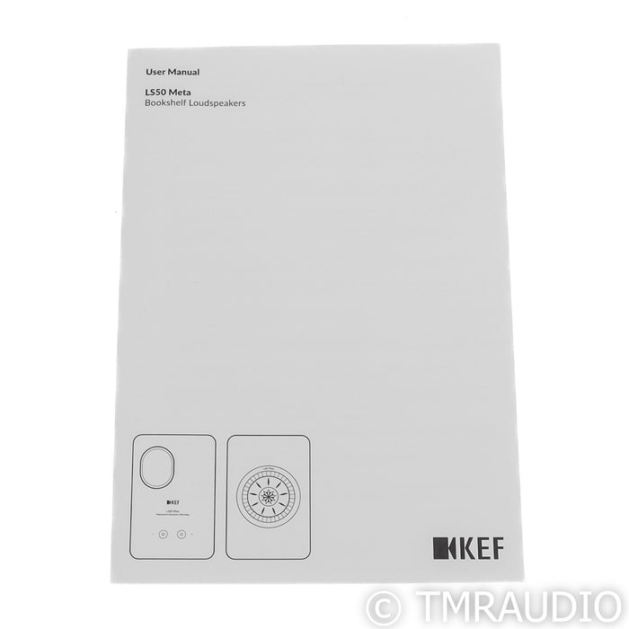 KEF LS50 Meta Bookshelf Speakers; LS-50; Titanium Grey Pair