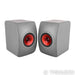 KEF LS50 Meta Bookshelf Speakers; LS-50; Titanium Grey Pair