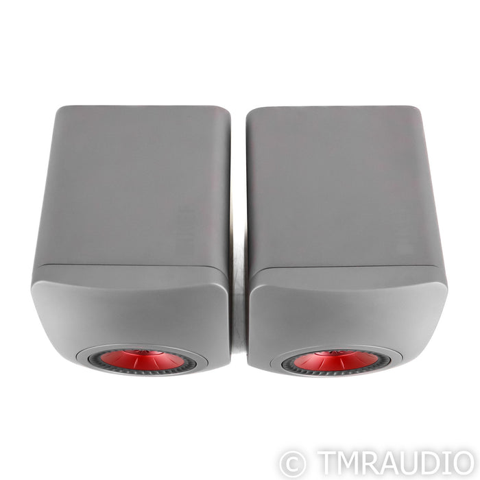 KEF LS50 Meta Bookshelf Speakers; LS-50; Titanium Grey Pair