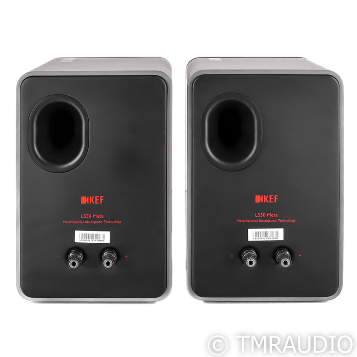 KEF LS50 Meta Bookshelf Speakers; LS-50; Titanium Grey Pair