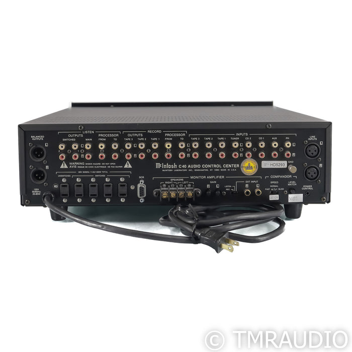 McIntosh C40 Stereo Preamplifier; C-40; MM Phono