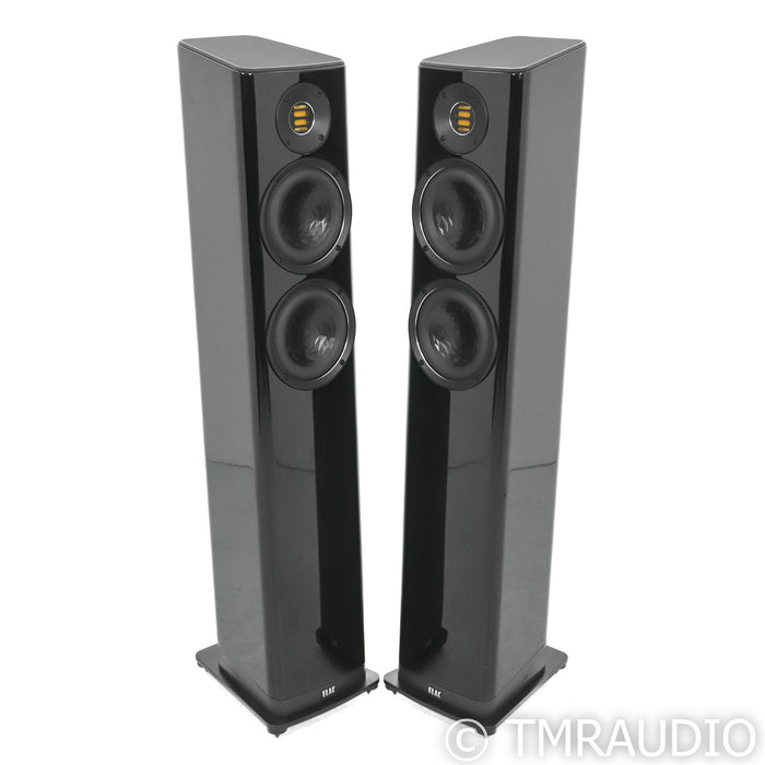 ELEC Vela FS407 Floorstanding Speakers; Piano Black Pair