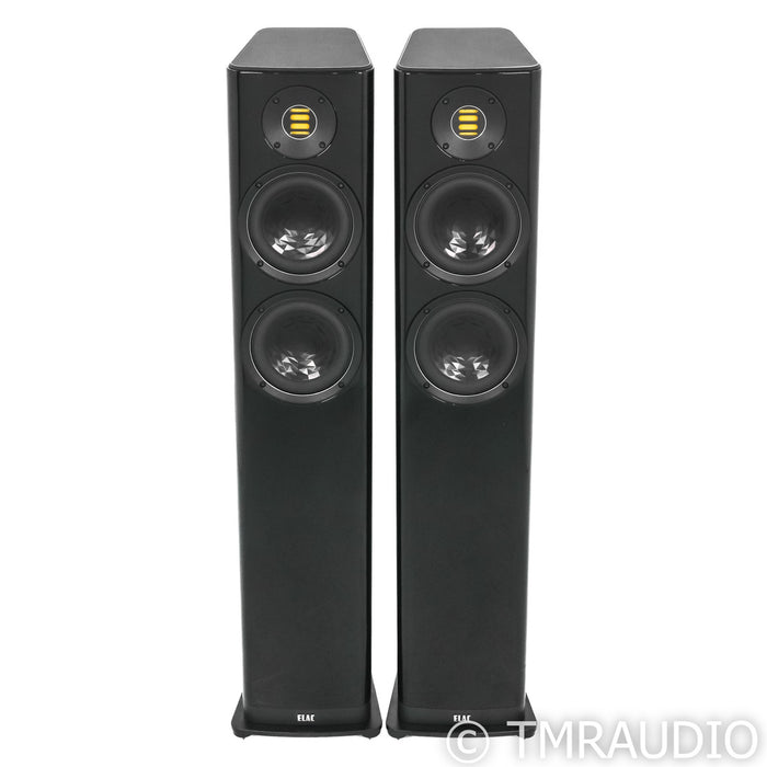 ELEC Vela FS407 Floorstanding Speakers; Piano Black Pair