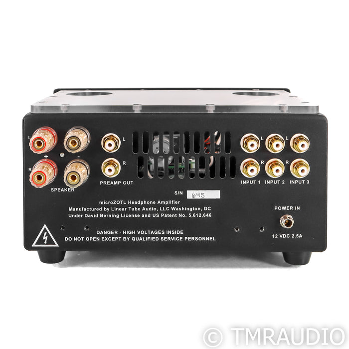 Linear Tube Audio MicroZOTL MZ2 Stereo Tube Headphone Amplifier; MZ-2