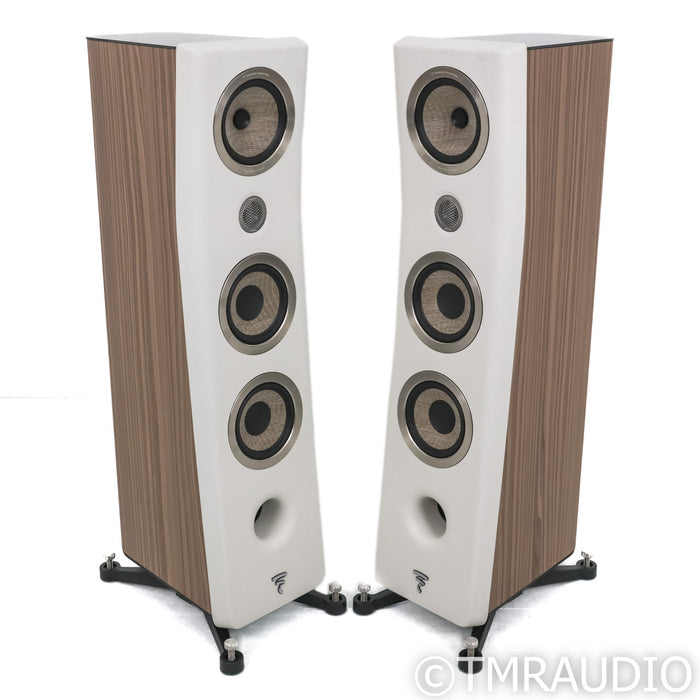 Focal Kanta No. 2 Floorstanding Speakers; Walnut & Ivory Pair (Open Box)