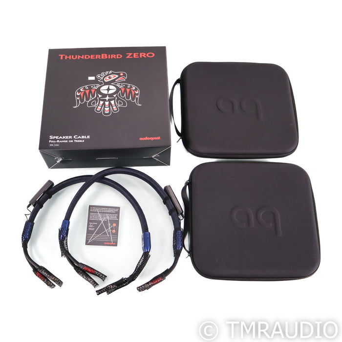 AudioQuet ThunderBird ZERO Speaker Cables; 3ft Pair (Open Box)