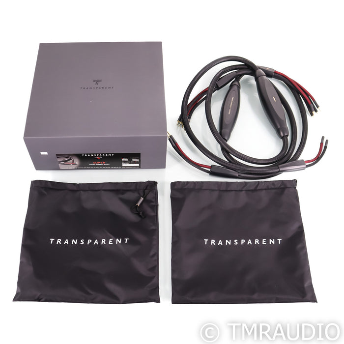 Transparent Audio Super Gen 5 Bi-Wire Speaker Cable; 8ft Pair Banana