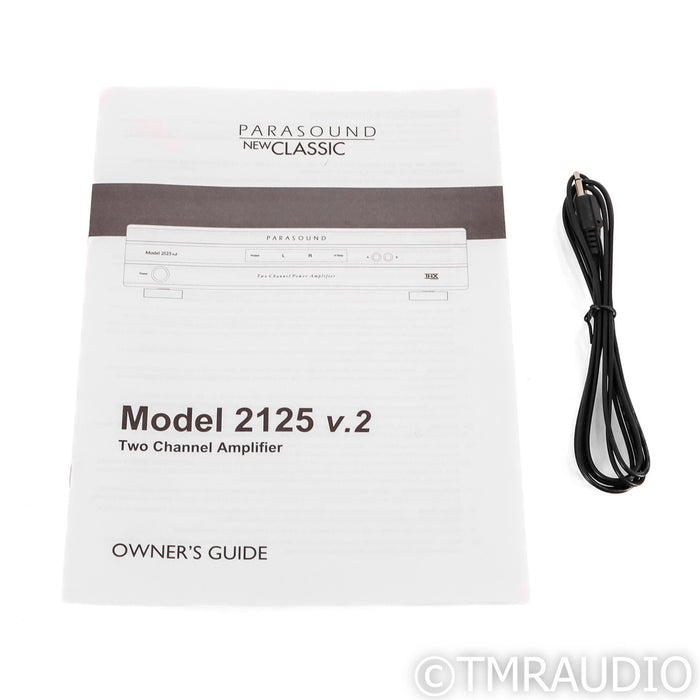 Parasound Model 2125 v.2 Stereo Power Amplifier; New Classic