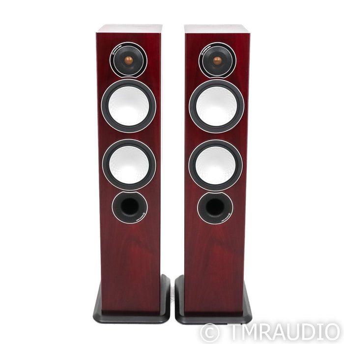 Monitor Audio Silver 6 Floorstanding Speakers; Rosenut Pair