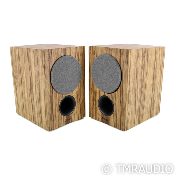 Omega Speaker Systems Baby Alnico Monitor Bookshelf Speakers; Black Limba Pair; BAM