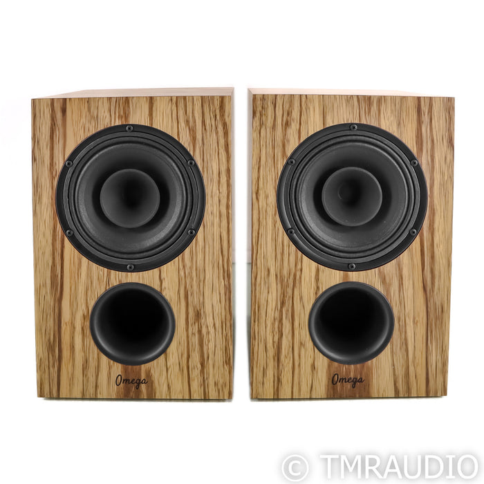 Omega Speaker Systems Baby Alnico Monitor Bookshelf Speakers; Black Limba Pair; BAM