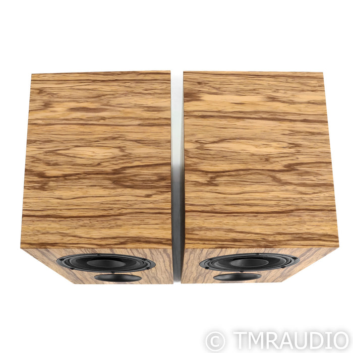 Omega Speaker Systems Baby Alnico Monitor Bookshelf Speakers; Black Limba Pair; BAM
