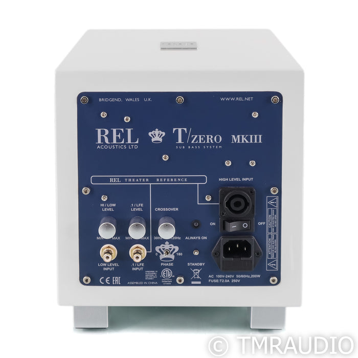 REL T/zero MkIII 6.5" Powered Subwoofer; Piano White