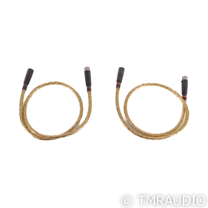 Wireworld Gold Eclipse XLR Cables; 1m Pair Balanced Interconnects