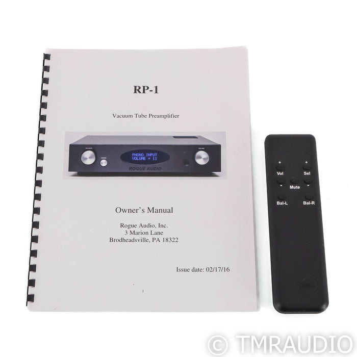 Rogue Audio RP-1 Stereo Tube Preamplifier; MM / MC Phono