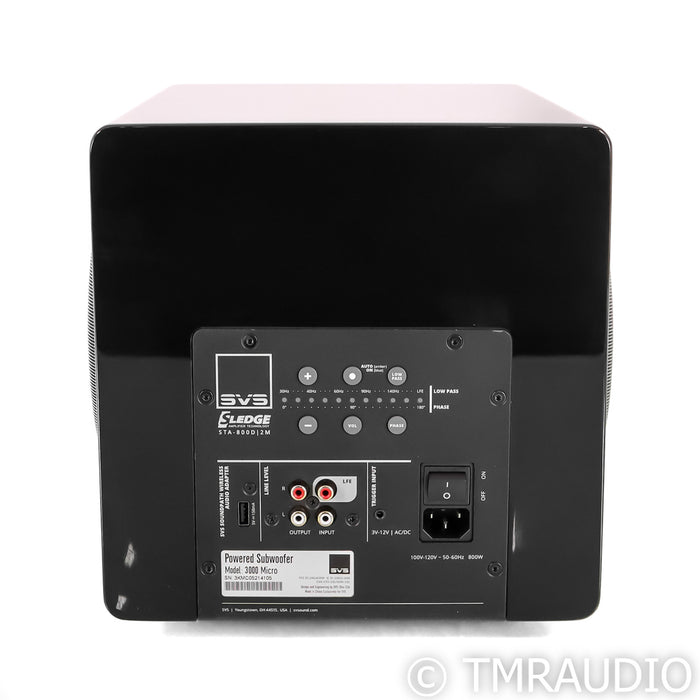 SVS 3000 Micro Dual 8" Powered Subwoofer; Piano Gloss Black