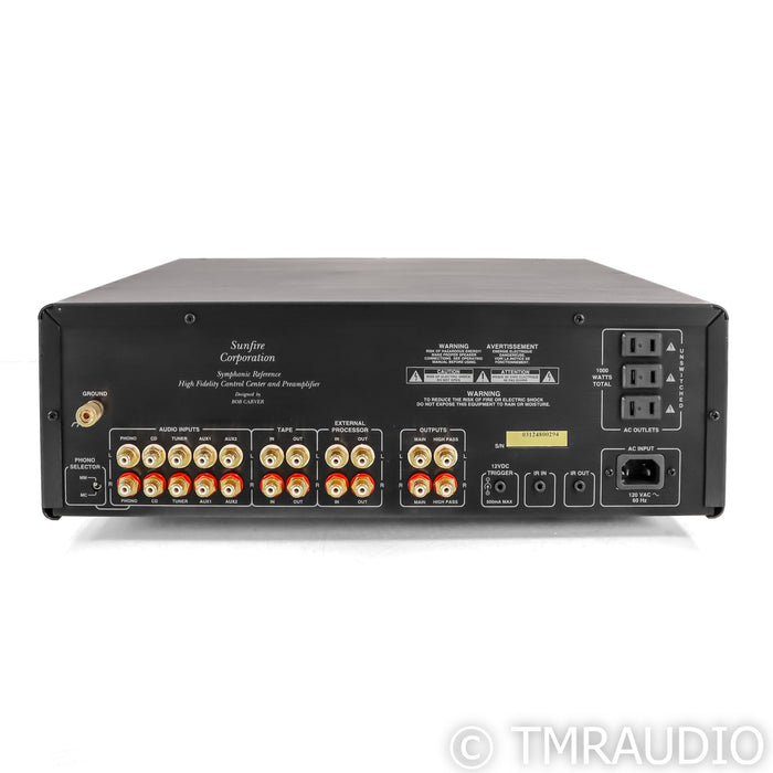 SunFire Symphonic Reference Preamplifier; MM/MC Phono; Bob Carver (New Old Stock)