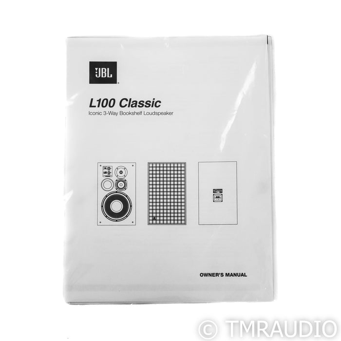 JBL L100 Classic Bookshelf Speakers; Walnut Pair