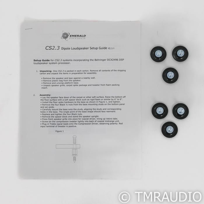 Emerald Physics CS 2.3 Floorstanding Speakers; Black Pair