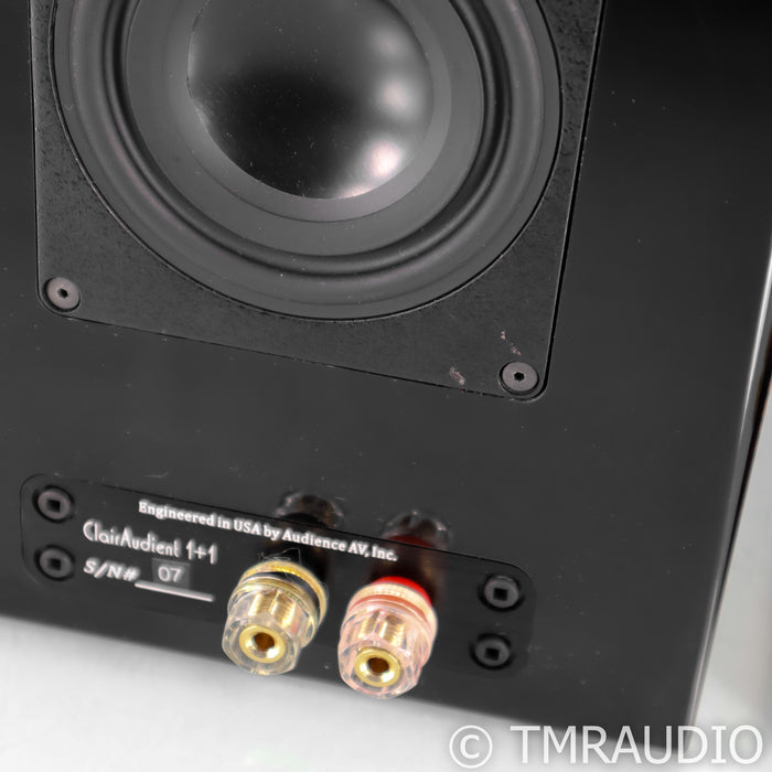 Audience ClairAudient 1+1 Bookshelf Speakers; Black / Rosewood Pair