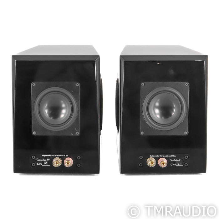 Audience ClairAudient 1+1 Bookshelf Speakers; Black / Rosewood Pair