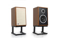 KLH Model Three Bookshelf Speakers; Walnut Pair w/ Stands (Open Box)