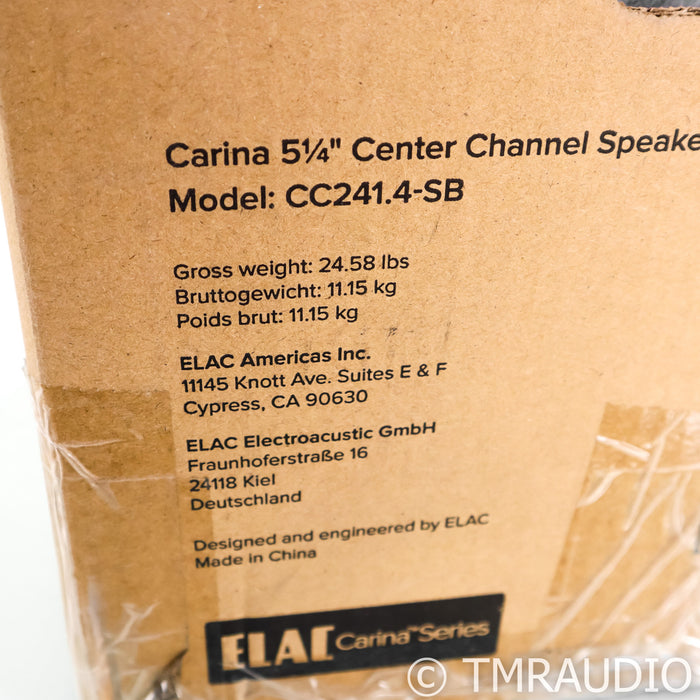 ELAC Carina CC241.4 Center Channel Speaker; Satin Black (Open Box)