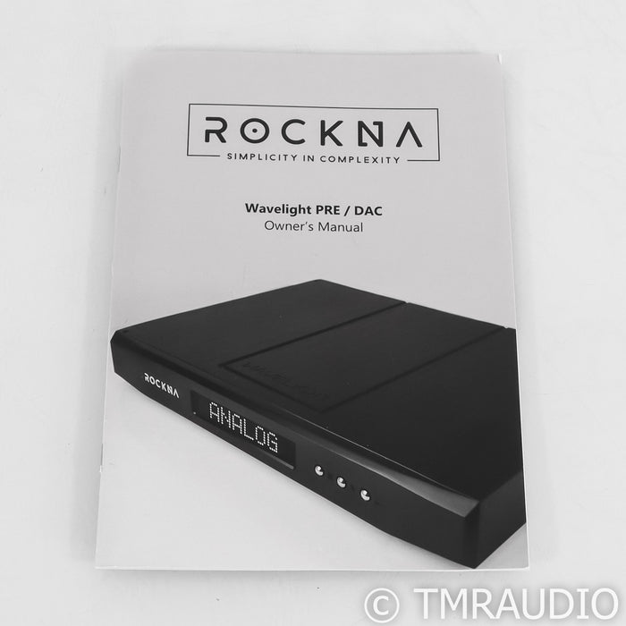 Rockna Wavelight Preamplifier / DAC; D/A Converter